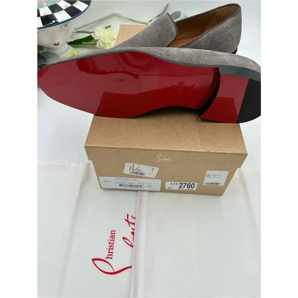 Men's Christian Louboutin, Danny flex loafers size 43 made in Italy
